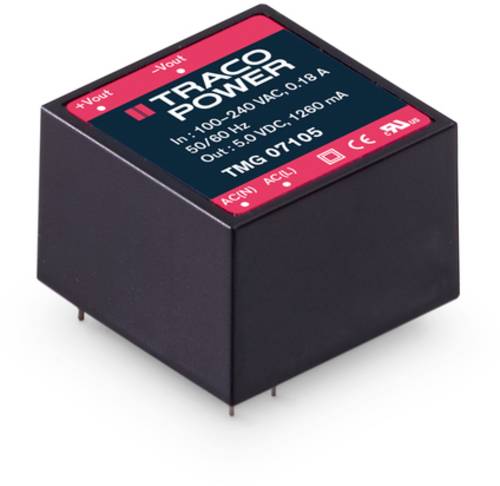 TracoPower TMG 30105 AC/DC-Printnetzteil 5A 25W 5 V/DC 10St. von TRACOPOWER