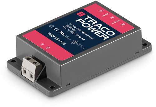 TracoPower TMP 15215C AC/DC-Einbaunetzteil 0.5A 15W 15 V/DC 1St. von TRACOPOWER
