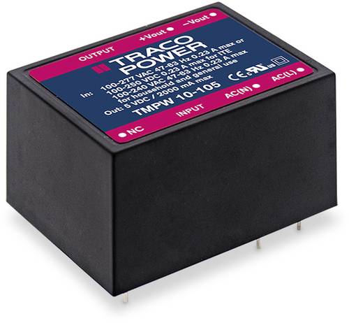 TracoPower TMPW 10-124 AC/DC-Printnetzteil 0.41A 10W 24 V/DC 1St. TracoPower TMPW 10-124 AC/DC-Printnetzteil 0.41A 10W 24 V/DC 1St. von TRACOPOWER