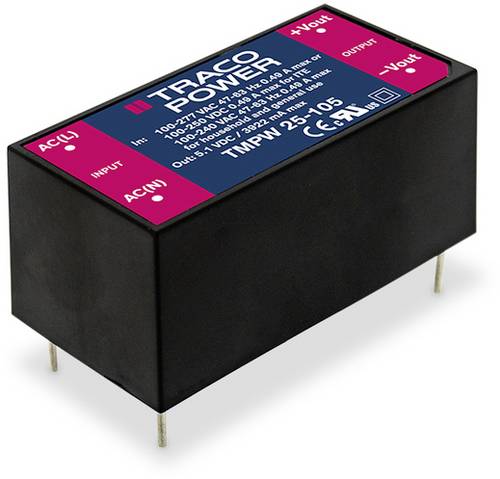TracoPower TMPW 25-112 AC/DC-Printnetzteil 2.08A 25W 12 V/DC 10St. TracoPower TMPW 25-112 AC/DC-Printnetzteil 2.08A 25W 12 V/DC 10St. von TRACOPOWER