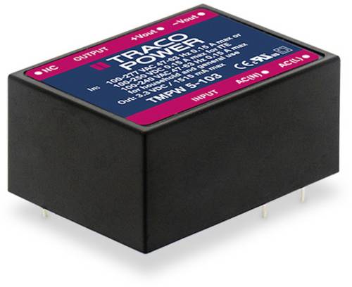 TracoPower TMPW 5-103 AC/DC-Printnetzteil 1.51A 5W 3.3 V/DC 10St. TracoPower TMPW 5-103 AC/DC-Printnetzteil 1.51A 5W 3.3 V/DC 10St. von TRACOPOWER