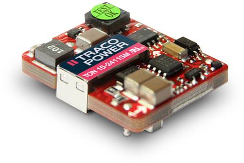 TracoPower TON 15-2410SM DC/DC-Wandler, Print 24 V/DC 3.3 V/DC 3.5A 15W Anzahl Ausgänge: 1 x Inhalt von TRACOPOWER