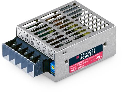 TracoPower TXL 035-1515D AC/DC-Einbaunetzteil 1.3A 35W 15 V/DC 1St. von TRACOPOWER