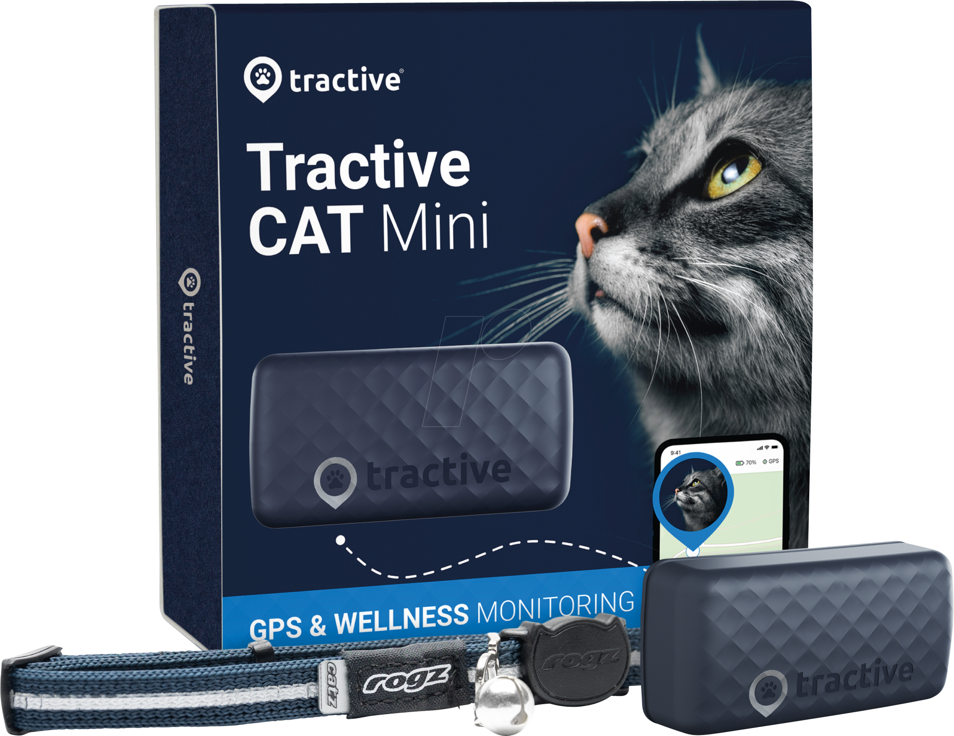 TRACTIVE CAT5DB - GPS-Tracker für Katzen, CAT Mini von TRACTIVE