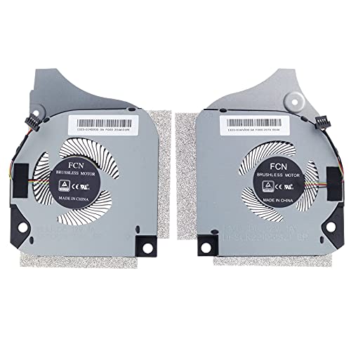 Ersatz CPU & GPU Lüfter für Dell Inspiron G5-5590 G7-7590 G7-7790 G5 5590 G7 7590 12V 1A 1323-01AP000 1323-01AN000 06 KT2 0C. 04TH 09THTN von TRADOCK