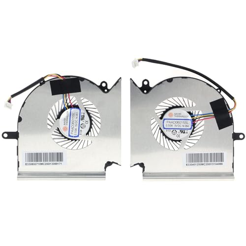 Ersatz-CPU- und GPU-Lüfter für MSI GE63VR MS-16P1 GE73VR MS-17C1 N383 N384 PAAD06015SL von TRADOCK