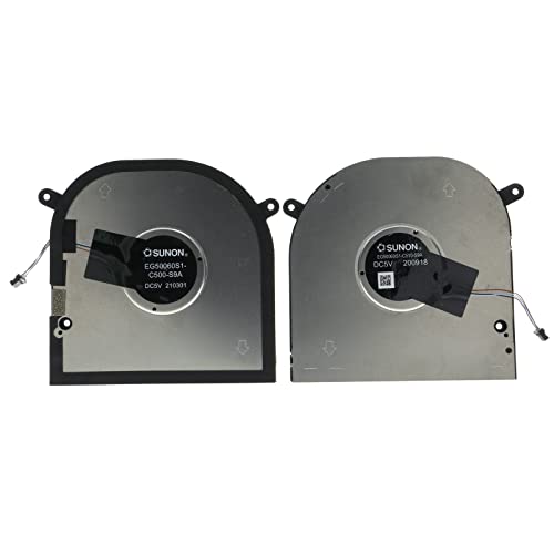 TRADOCK CPU & GPU Lüfter für DELL XPS 17 9700 RTX 2060 2020 Modell unabhängige Grafikkarte ND85C20 von TRADOCK