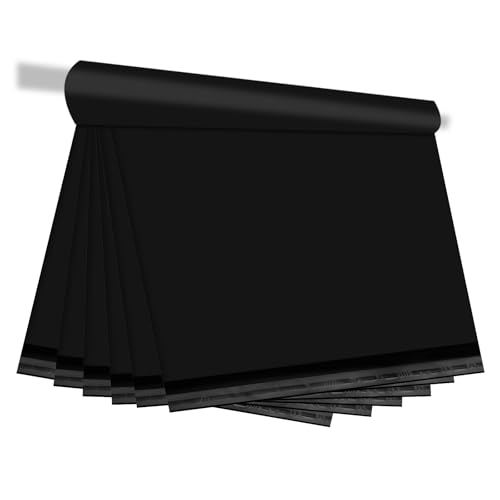 TRAEKESYI Versandtaschen für Kleidung, T-Shirt, große Kunststoffverpackungen, Versandtaschen für kleine Unternehmen, 37,8 x 48,3 cm, Schwarz, 200 Stück TRAEKESYI Versandtaschen für Kleidung, T-Shirt, große Kunststoffverpackungen, Versandtaschen für kleine Unternehmen, 37,8 x 48,3 cm, Schwarz, 200 Stück von TRAEKESYI