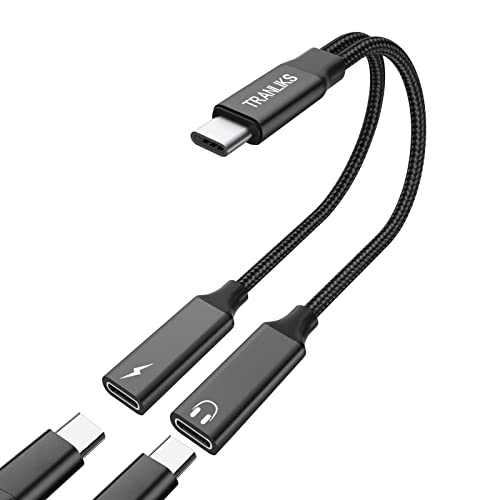 TRANLIKS USB C Splitter, 2 in 1 Adapter USB C mit PD 60W Schnellladung und Kopfhörer für 15/15 Pro/15 Plus/15 Pro Max. TRANLIKS USB C Splitter, 2 in 1 Adapter USB C mit PD 60W Schnellladung und Kopfhörer für 15/15 Pro/15 Plus/15 Pro Max. von TRANLIKS