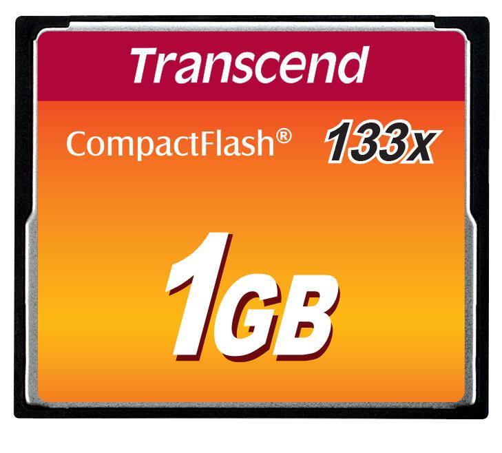 Transcend TS1GCF133 Speicherkarte 1 GB von TRANSCEND