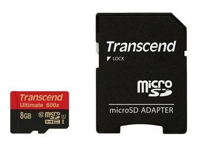 Transcend Ultimate TS8GUSDHC10U1 Speicherkarte 8 GB von TRANSCEND