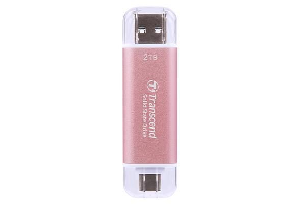 Transcend ESD310 Externe SSD 2 TB, pink von TRANSCEND