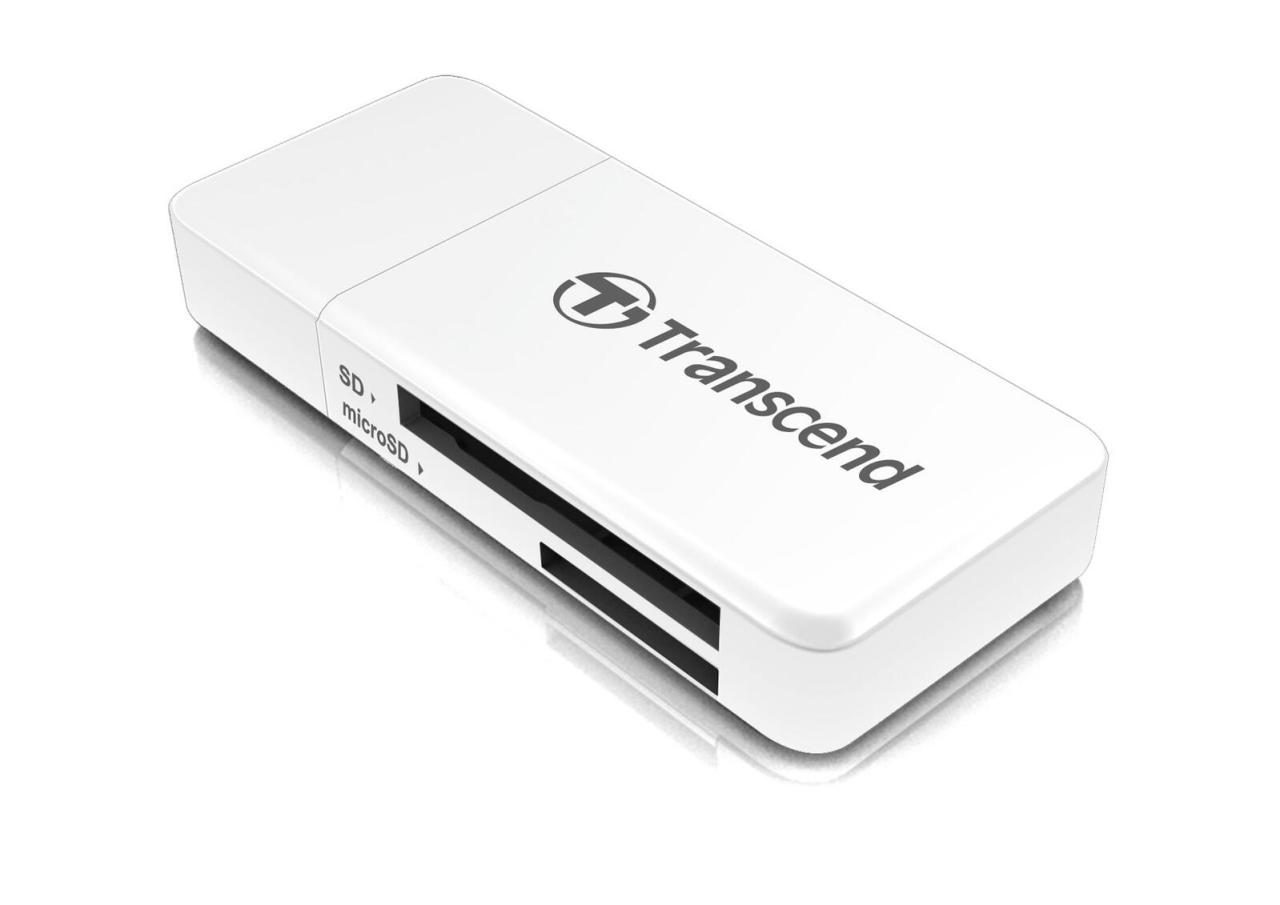Transcend RDF5 Kartenleser USB 3.0 Weiß Transcend RDF5 Kartenleser USB 3.0 Weiß von TRANSCEND