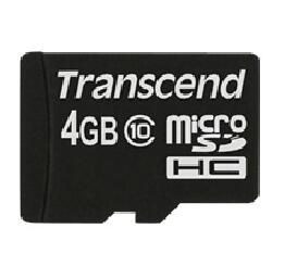 Transcend TS4GUSDC10 Speicherkarte 4 GB von TRANSCEND