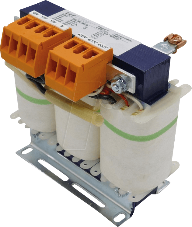 TTF DTE 100/12 - Drehstromtrenntrafo,  100VA, 400/12V von TRANSFORMATOREN TECHN FRI