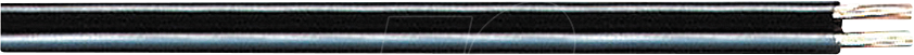 TME KL0,35-100SL - Lautsprecherkabel 2x0,35 mm², schwarz, 100 m-Ring von TRANSMEDIA