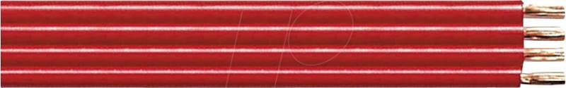 TME KL11-100FRRL - Lautsprecherkabel 4x0,75mm², dunkelrot, 100m-Spule von MAXTRACK