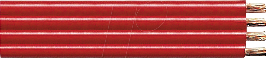 TME KL12-100FRRL - Lautsprecherkabel 4x1,5mm², dunkel-rot, 100m-Spule von TRANSMEDIA