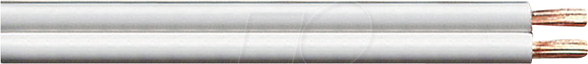 TME KLC3-20 WL - Lautsprecherkabel CCA-Leiter, 2x2,5mm², weiß, 10m-Ring von TRANSMEDIA