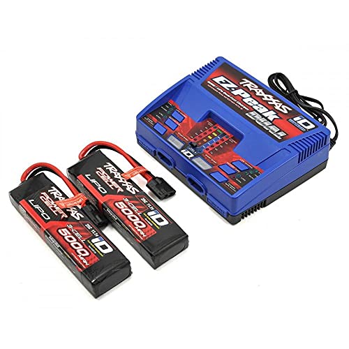 Traxxas 2990 Innen schwarz, blau, rot - Ladegerät (innen, Lithium-Polymer, Nickel-Metallhydrid, Lithium-Polymer, 500 – 500 mA, 100 – 240 V, Schwarz, Blau, Rot) von TRAXXAS