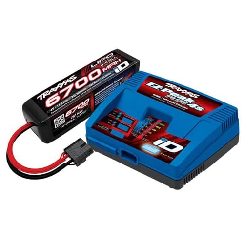 Traxxas Ladegerät 2981G + 1 x Lipo 4S 6700mAh 2890X Steckdose 2998G von TRAXXAS