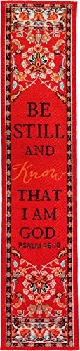 Gewebter Teppich-Lesezeichen, Be Still and Know That I am God, Psalm 46:10 Gewebter Teppich-Lesezeichen, Be Still and Know That I am God, Psalm 46:10 von TREE OF LIFE REV. 22:14