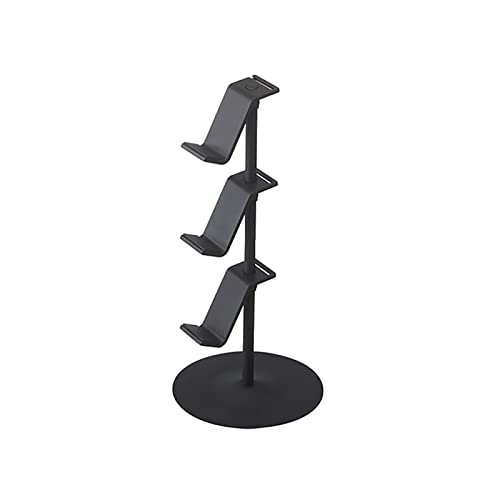 Controller-Ständer mit 3 Etagen, Kopfhörerständer, Headset-Halter für Schreibtisch, Spielekonsole, Controller-Halter, Ständer-Organizer für XBOX, Controller-Organizer, Gaming-Zubehör(Schwarz) von TREETDOBV