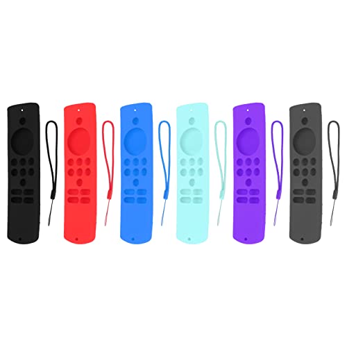 TREETDOBV Silikon-Fernbedienungshülle, Weiche, rutschfeste, Stoßfeste Fernbedienungshülle mit Trageband für Fire TV Stick Lite (Dunkelgrau) von TREETDOBV