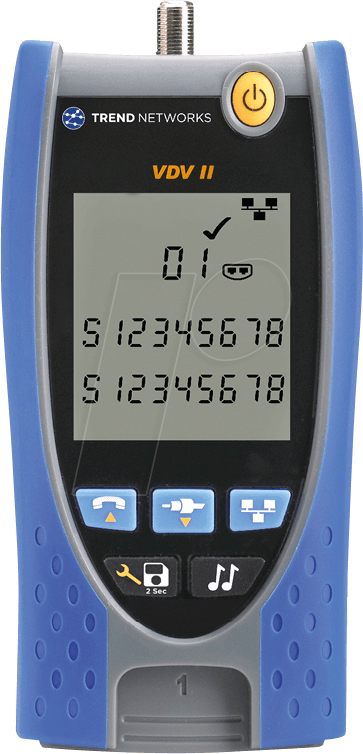 ID VDV II CLD - Kabeltester VDV II BT, für Kupfernetze von TREND NETWORKS