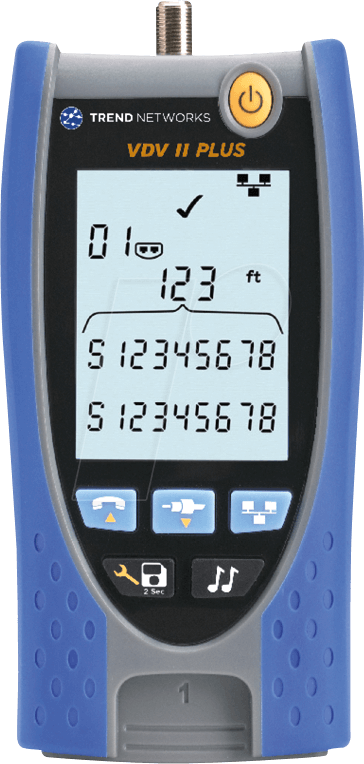 ID VDV II PL CLD - Kabeltester VDV II Plus BT, für Kupfernetze von TREND NETWORKS