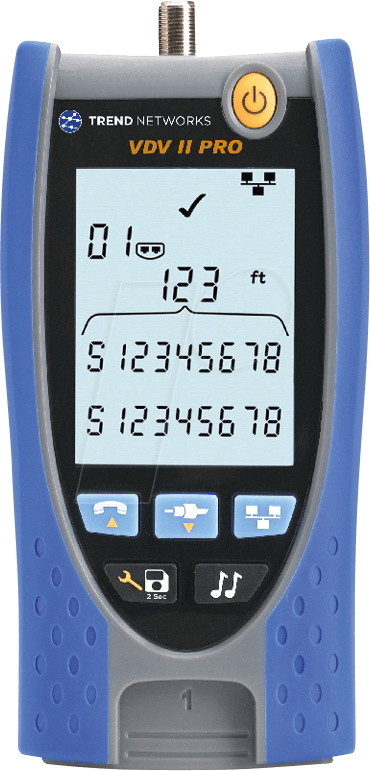 ID VDV II PR CLD - Kabeltester VDV II Pro BT, für Kupfernetze von TREND NETWORKS