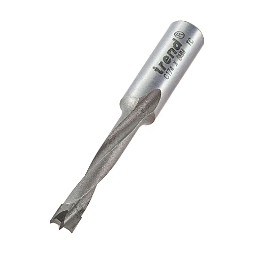 Trend CraftPro Dübelbohrer-Fräser, 8 mm Schaft, 5 mm Schnittdurchmesser & 35 mm Schnittlänge, Hartmetallbestückt, C174X8MMTC von TREND