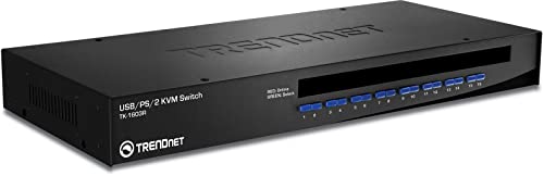 StarTech.com 4 Port Black USB KVM Switch Kit with Cables and Audio von TRENDnet