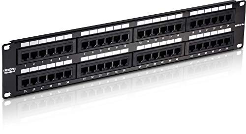 TRENDnet 48 Port Cat5 / 5E Ungeschirmtes Patchpanel, TC-P48C5E TRENDnet 48 Port Cat5 / 5E Ungeschirmtes Patchpanel, TC-P48C5E von TRENDnet