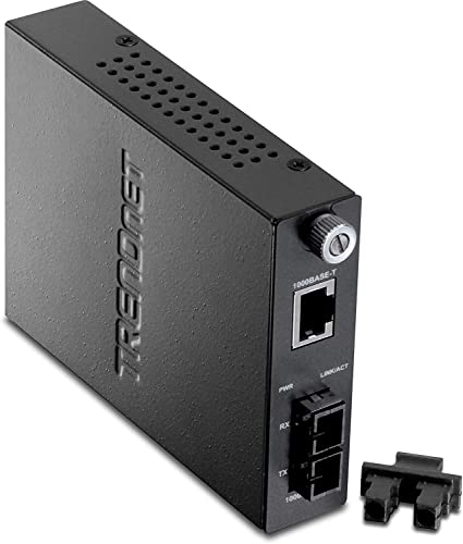 TRENDnet 1000MASE-T zu 1000-Base-LX Single Mode SC Fiber Konverter (50 Km, 31 Miles) von TRENDnet