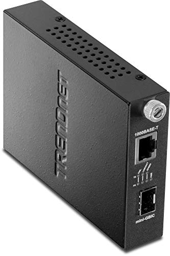 TRENDnet Intelligent 100Base-TX zu 100Base-FX Zweiwellenlängen Single Mode SC Glasfaser Konverter (20 km / 12.4 Meilen), TFC-110S20D3i von TRENDnet
