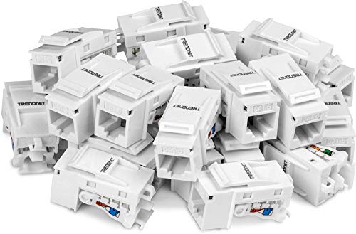 TRENDnet TC-K25C6 Kat6 Keystone-Buchse – 25er-Pack 90°-Winkelstecker-Design Farbkodierte Beschriftung für T568B-Verkabelung Grau 25er-Pack TRENDnet TC-K25C6 Kat6 Keystone-Buchse – 25er-Pack 90°-Winkelstecker-Design Farbkodierte Beschriftung für T568B-Verkabelung Grau 25er-Pack von TRENDnet