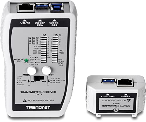 TRENDnet TC-NT3 VDV und USB Kabeltester, Silber von TRENDnet
