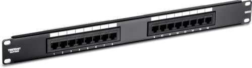 TRENDnet 16-Port Cat6 Ungeschirmtes Patchpanel, TC-P16C6 von TRENDnet