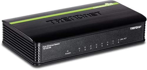 TRENDnet TE100-S8 8-Port Unverwaltet 10/100 Mbps GREENnet Ethernet Desktop Plastikgehäuse Switch von TRENDnet