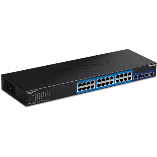 TRENDnet TEG-30284 28-Port Web Smart Switch mit 24 x Gigabit Ports & 4 x 10G SFP+ Slots von TRENDnet