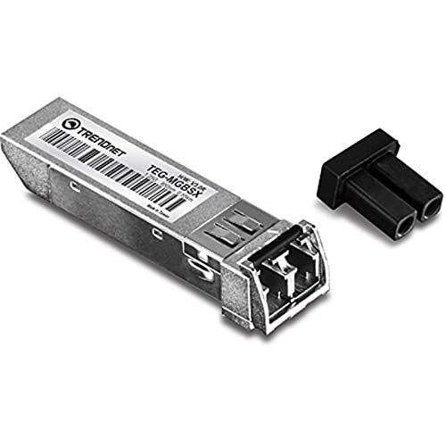 TRENDnet TEG-MGBSX Gigabit SFP LC Modul, Multi-Mode, Mini-GBIC, Bis zu 550m (1800 Fuß), Kompatibel mit Standard-SFP-Steckplätzen, Im laufenden Betrieb austauschbar von TRENDnet