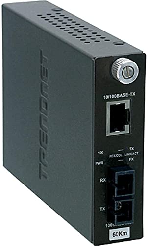 TRENDnet TFC-110S60 100Base-TX zu 100Base-FX Single-Mode SC-Glasfaserkonverter (60km / 37,2 Meilen) von TRENDnet