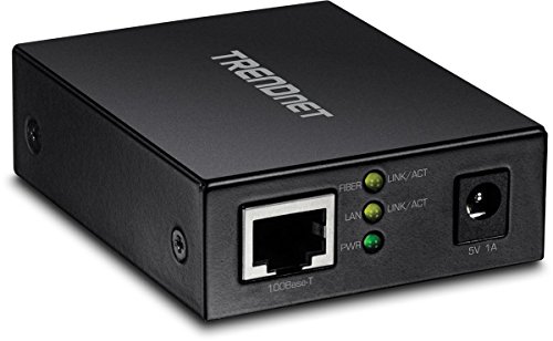 TRENDnet TFC-FSFP 100BASE-T auf SFP Fiber Media Converter (schwarz) von TRENDnet