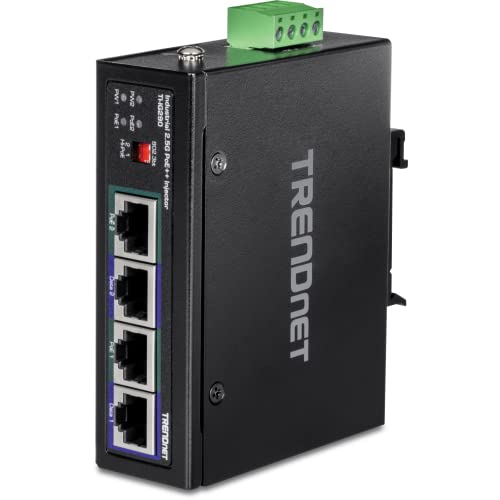 TRENDnet TI-IG290 95 W 2-Port Industrial 2.5G PoE++ Injector, unterstützt PoE IEEE 802.3af, PoE+ IEEE 802.3at und PoE++ IEEE 802.3bt, Nicht kompatibel mit passiven PoE-Geräten von TRENDnet