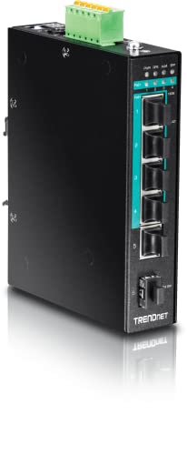 TRENDnet TI-PG541i 100 Base-T zu 100 Base-FX Multi-Mode SC Glasfaser Konverter, Funktioniert eigenständig, 10/100 Mbps Auto-MDIX Fast Ethernet Port von TRENDnet