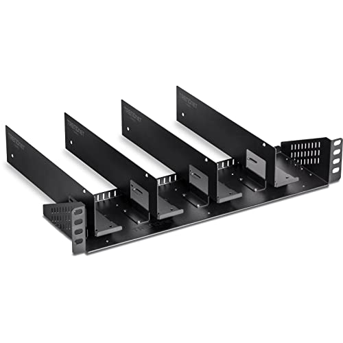 TRENDnet TI-R4U 19" Rackmount Industrielles Netzteil Vertikales Chassis, 4U Wandhalterung, 2U Rackmontage Design, Entwickelt für Netzteile (separat erhältlich), Stahlkonstruktion von TRENDnet