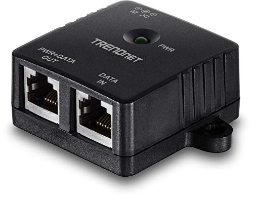 TRENDnet Gigabit PoE Injektor (15,4 W), Maximale Entfernung 100 m, TPE-113GI Schwarz von TRENDnet