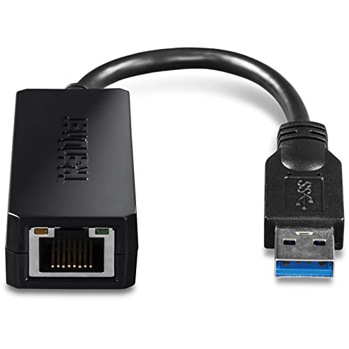 TRENDnet TU3-ETG USB 3.0 auf Gigabit Ethernet Adapter, 2 Gbit/s Vollduplex Ethernet Geschwindigkeiten, Bis zu 1 Gbit/s, USB auf Gigabit Ethernet Adapter, USB-A, Windows & Mac kompatibel, USB Powered TRENDnet TU3-ETG USB 3.0 auf Gigabit Ethernet Adapter, 2 Gbit/s Vollduplex Ethernet Geschwindigkeiten, Bis zu 1 Gbit/s, USB auf Gigabit Ethernet Adapter, USB-A, Windows & Mac kompatibel, USB Powered von TRENDnet