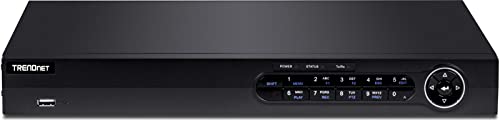 TRENDnet TV-NVR416 16-Kanal H.264/H.265 PoE+ NVR, 1080p HD, bis zu 12TB Speicher (Festplatten nicht inbegriffen), 16 PoE+ Ports, 150W PoE Gesamtleistung von TRENDnet